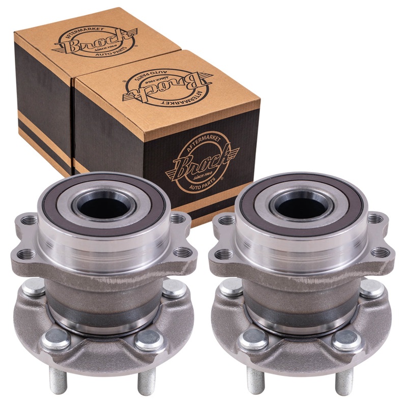 Brock Replacement Rear Set Hub Bearing Assemblies Compatible with 2012-2020 Impreza