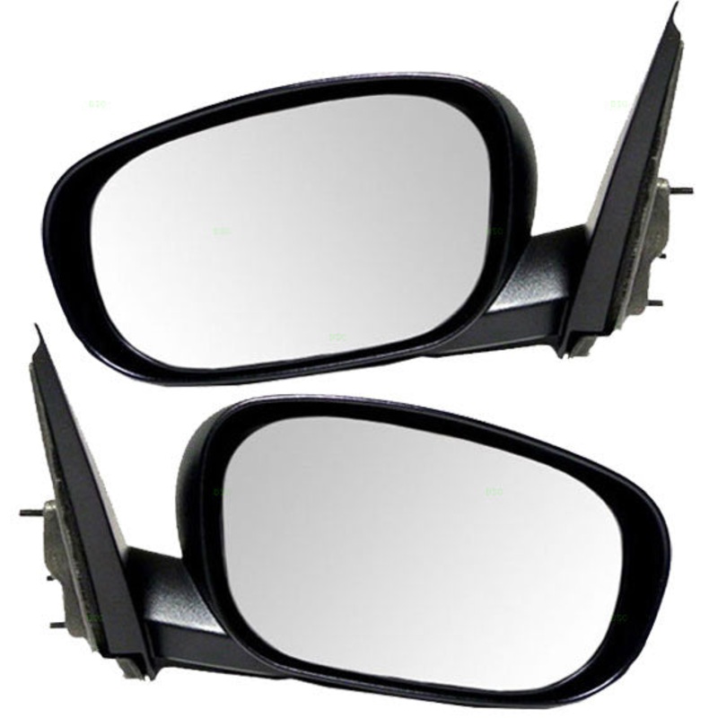 Driver and Passenger Power Side View Mirrors Textured Replacement for Dodge 4806157AD 4806156AD