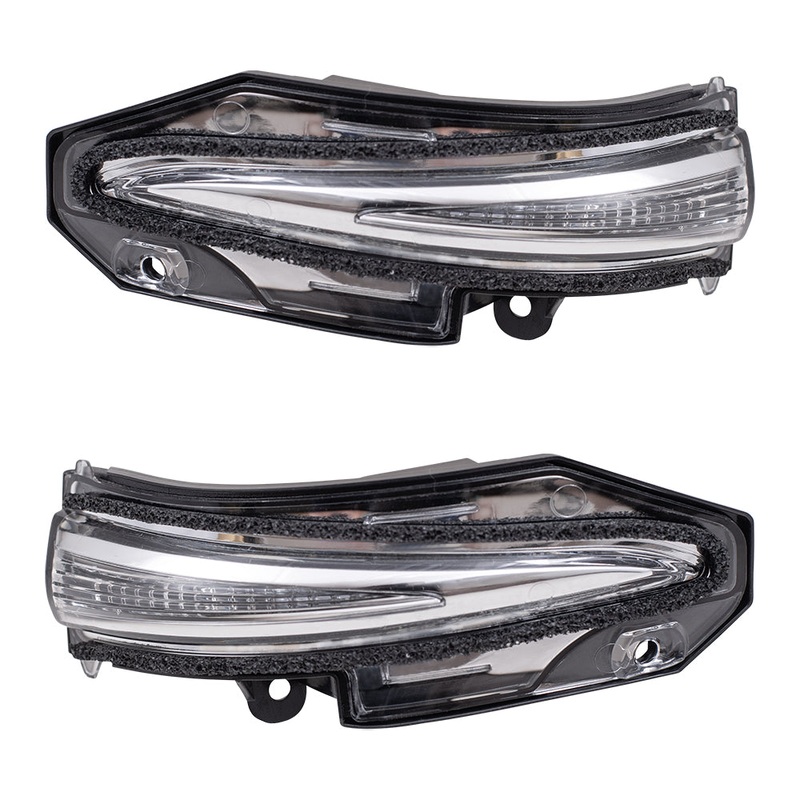 Brock Aftermarket Replacement Driver Left Passenger Right Mirror Turn Signal Light Set Compatible with 2014-2019 Toyota Highlander