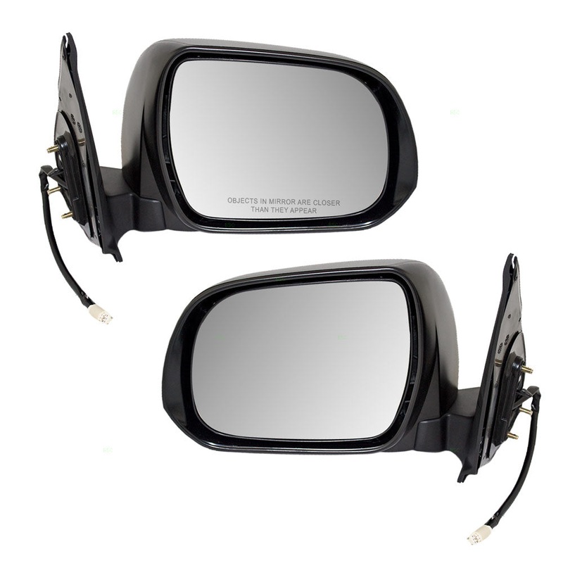 Brock Replacement Driver and Passenger Power Side View Mirrors Compatible with 2012-2015 Tacoma Pickup Truck 87940-04201 87910-04202