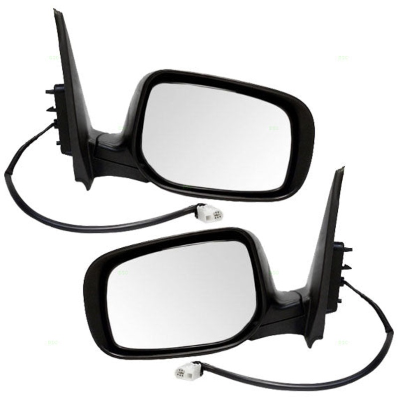 Brock Replacement Driver and Passenger Power Side View Mirrors Heated Compatible with 2009-2013 Corolla 8790902A81 8790802B01