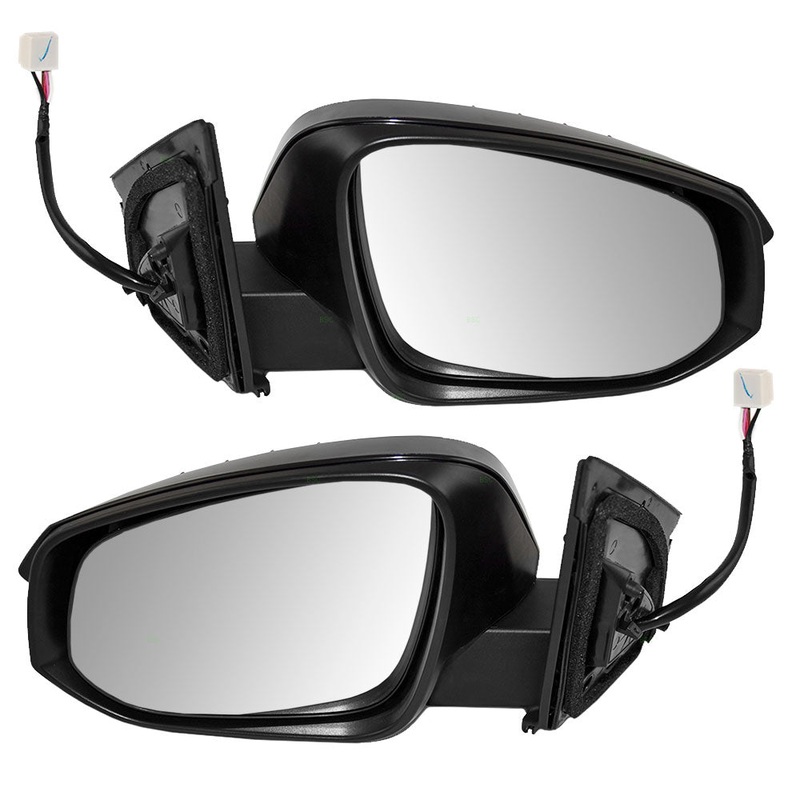Brock Replacement Driver and Passenger Power Side View Mirrors Heated Signal Compatible with 2013-2015 RAV4 879400R090C0 8791042B80