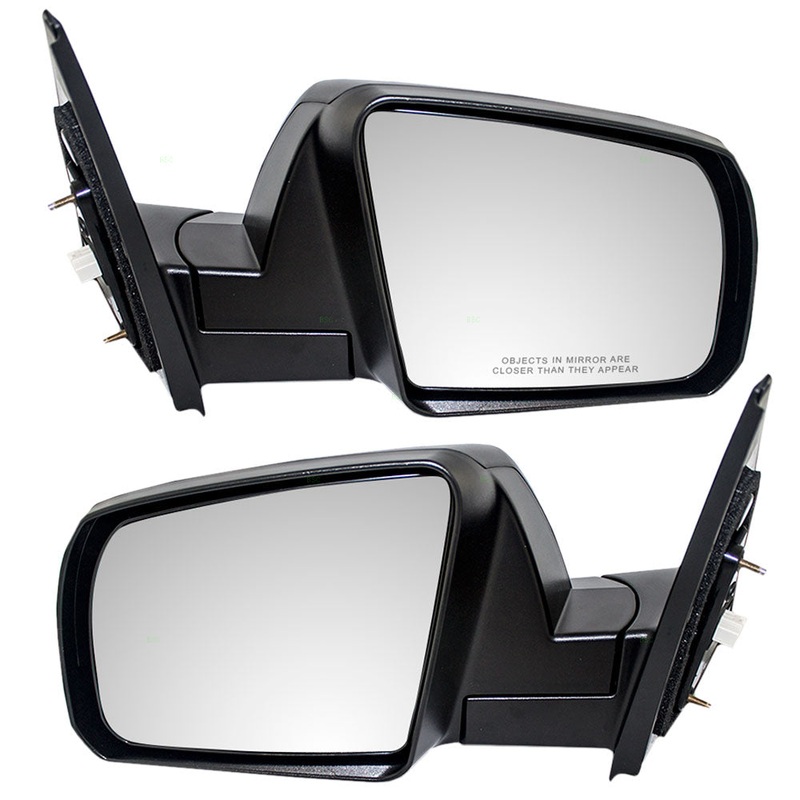 Brock Replacement Driver and Passenger Power Side View Mirrors Heated Textured Compatible with 07-13 Tundra 08-13 Sequoia 87940-0C181 87910-0C181