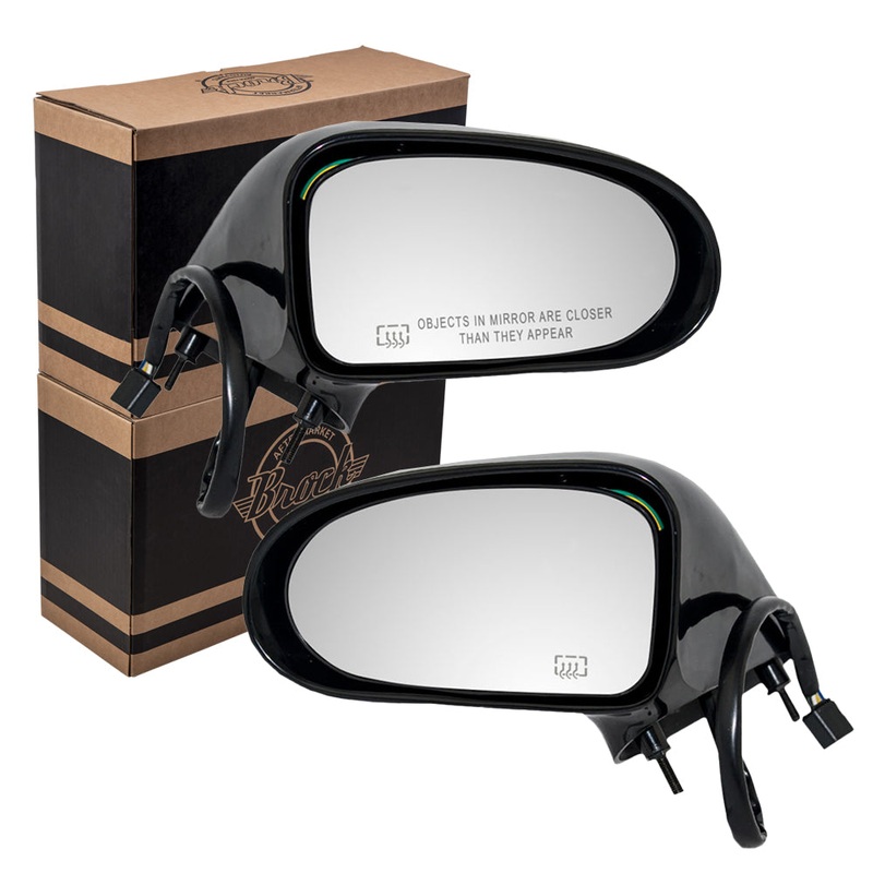 Brock Replacement Driver and Passenger Set Power Side Door Mirrors Heated Compatible with LeSabre Eighty-Eight 98