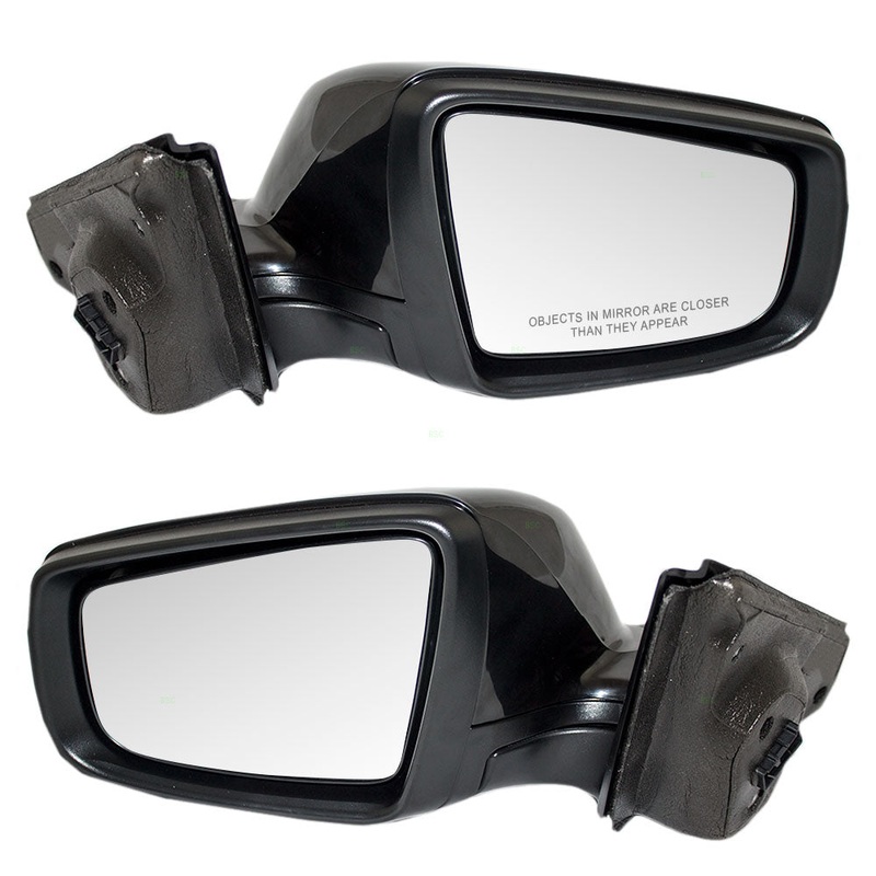 Brock Replacement Driver and Passenger Set Power Side Door Mirrors Heated Signal Puddle Lamp Compatible with 2010-2013 LaCrosse