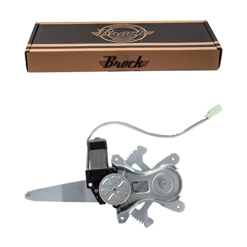 Brock Replacement Driver Rear Power Window Regulator with Motor Compatible with 2001-2007 Highlander 2006-2007 Highlander Hybrid
