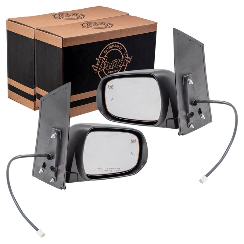 Brock Replacement Pair Set Power Side View Mirrors Heated Blind Spot Detection for 13-17 Sienna Van replaces 8794008113 8791008113 TO1320301 TO1321301