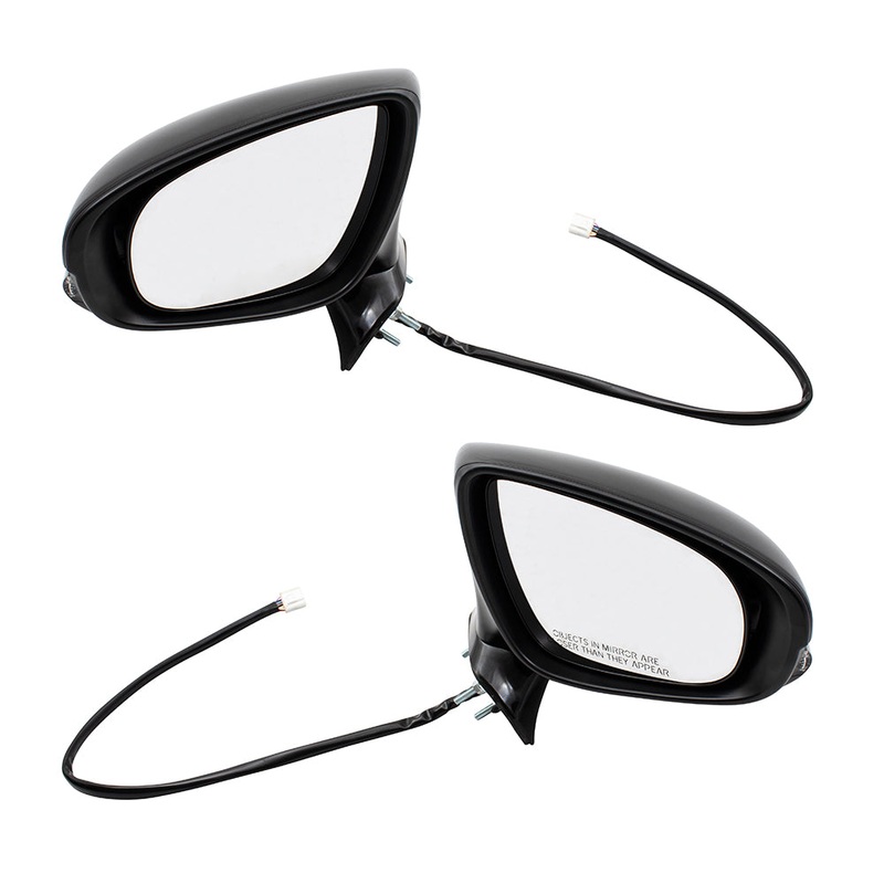 Brock Replacement Pair Set Power Side View Mirrors Heated Signal Memory Puddle Lamp Compatible with 13-18 ES350 ES300h 8794033A81C0 8791033A91C0