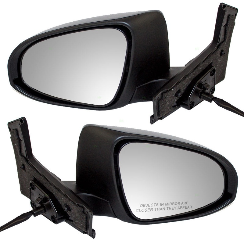 Brock Replacement Pair Set Power Side View Mirrors w/ Signal Left + Right Compatible with 12-18 Prius C 8794552170C0 8791052E10