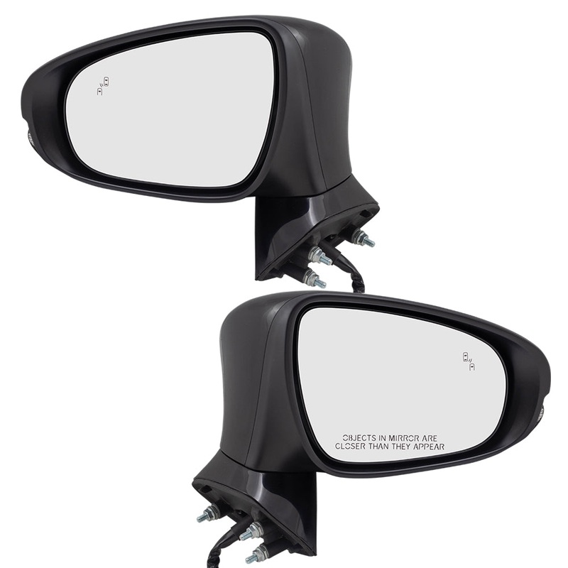 Brock Replacement Pair Side Mirrors Driver and Passenger Set Power Heated Signal Memory Puddle Lamp Blind Spot Detection Compatible with 2013-2018 GS350 GS450h 8794030D41C0 8791030C51C0