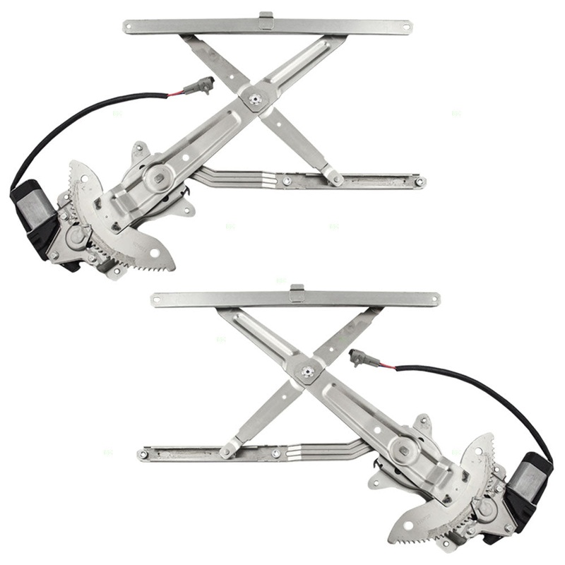 Brock Replacement Driver and Passenger Front Power Window Lift Regulators & Motors Assemblies Compatible with 95-04 Tacoma 6980235090 6980135100