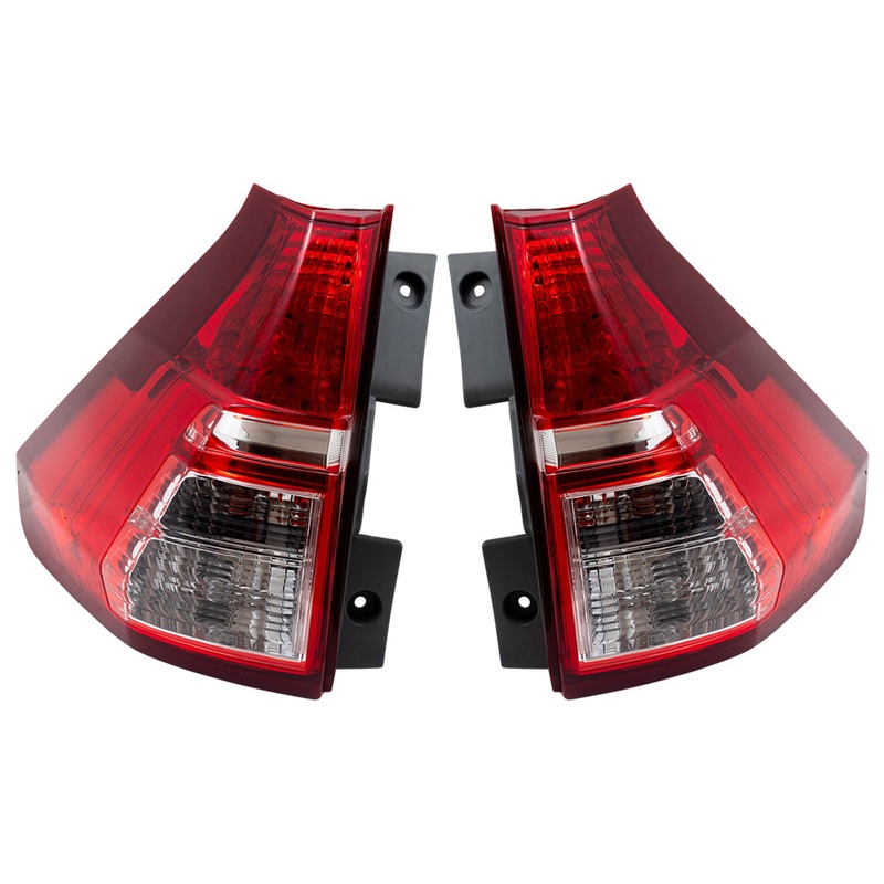 Brock Replacement Pair Set Tail Lights Lower Rear Left and Right Lamps Compatible with 2015-2016 CR-V 33550T1WA01 HO2800186 33500T1WA01 HO2801186