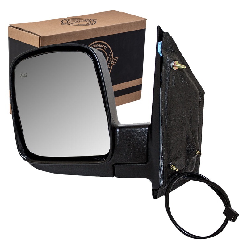 Power Door Mirror fits 2003-2007 Chevy Express GMC Savana Driver Heated Textured