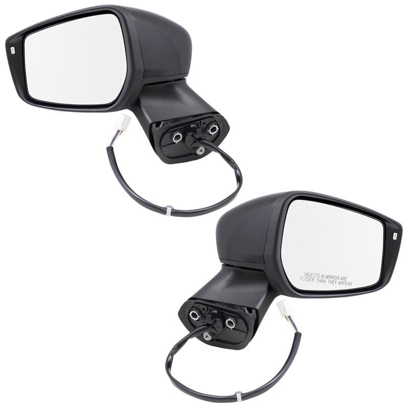 Brock Pair Set Power Side View Mirrors for 15-18 Versa Note SR Replacement fits 96302-9MB2A 96301-9MB2A 963029MB2A 963019MB2A