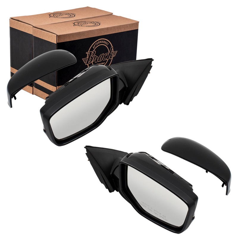 Brock Replacement Driver and Passenger Power Side View Mirror Heated Compatible with 2008-2012 Accord Coupe 76258-TE0-A11 76208-TE0-A11