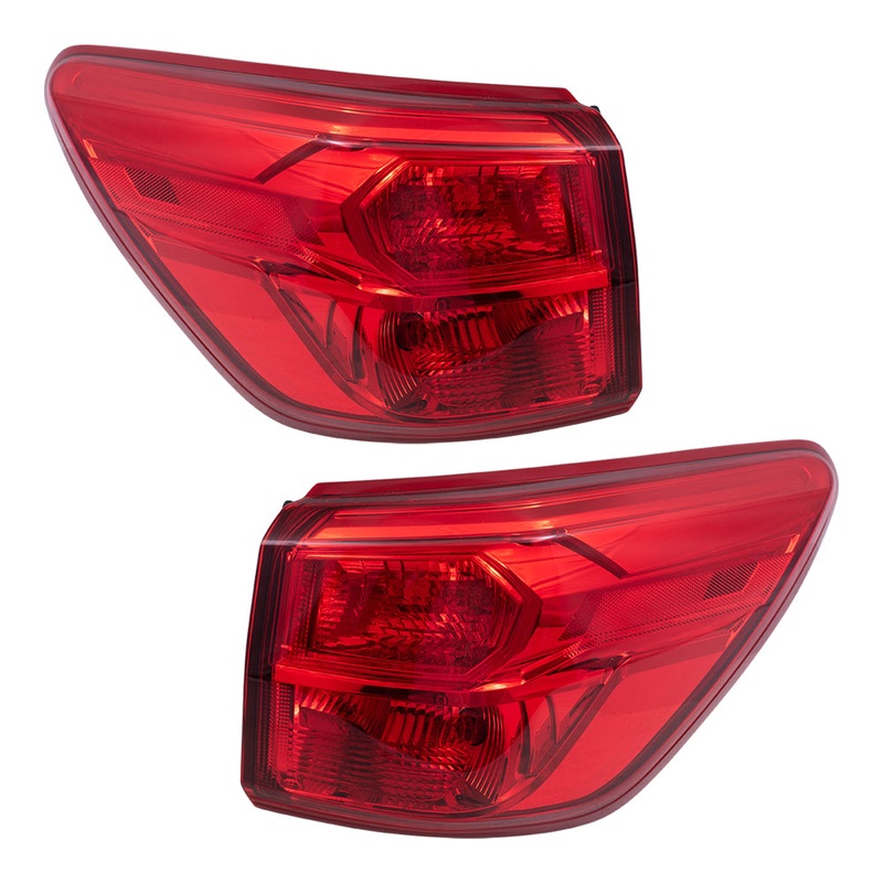 Brock Replacement Driver’s and Passenger’s Tail Light Assemblies Quarter Mounted Compatible with 17-19 Pathfinder 26555-9PF0A 26550-9PF0A