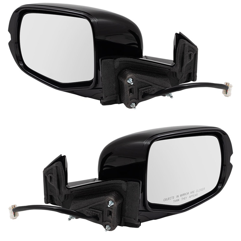 Brock Replacement Pair Power Side View Mirrors Heated Signal Memory Manual Folding Set Compatible with 2016 Pilot 76250TG7A22ZD 76200TG7A21ZD