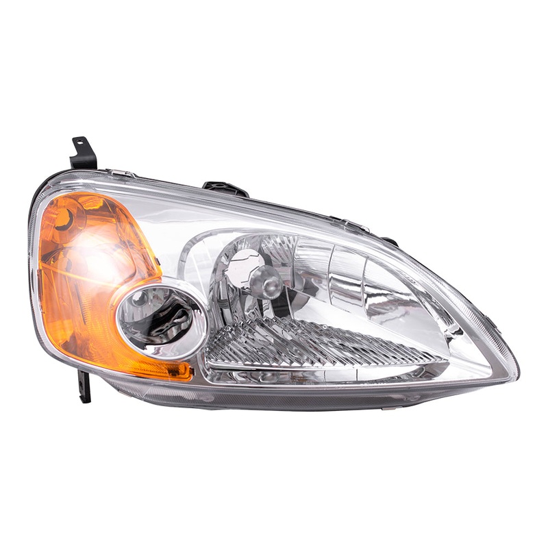Fits Honda Civic 01-03 Passengers Coupe Headlight Headlamp Lens Unit 33151S5PA01