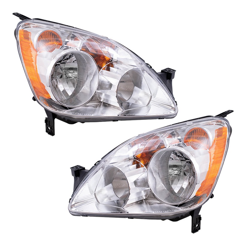 Fits Honda CR-V Japan 05 06 Set of Headlights Headlamps 33151S9AA11 33101S9AA11
