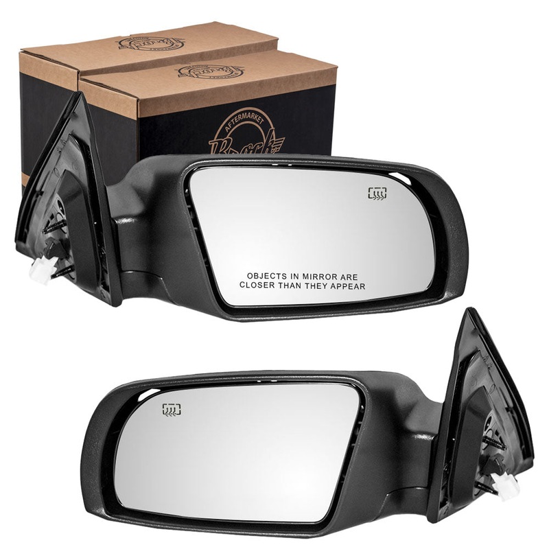 Pair Set Power Side View Mirrors Heated w/ Signal Compatible with 07-12 Altima Sedan & Hybrid 96302JA04C 96301JA04C