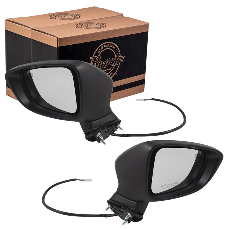 Brock Pair Set Power Side View Mirrors Heated Signal Blind Spot Detection for 14-16 Mazda6 Mazda 6 replaces GJS369181 GJS369121G MA1320188 MA1321188