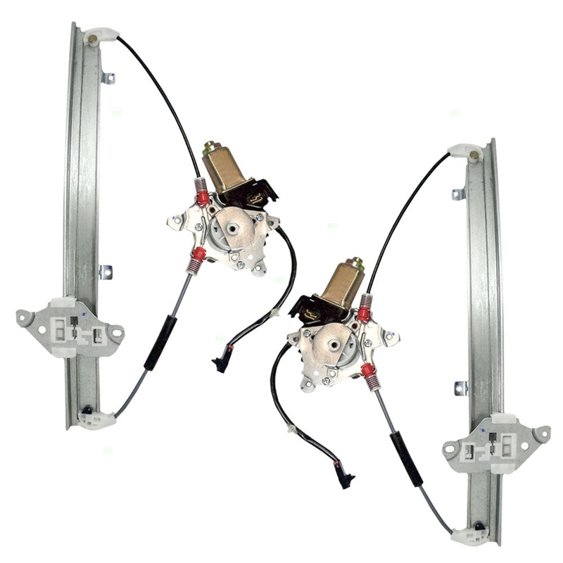 Brock Replacement Driver and Passenger Front Power Window Lift Regulators & Motor Assemblies Compatible with 03-06 Sentra 807314Z305 807304Z305