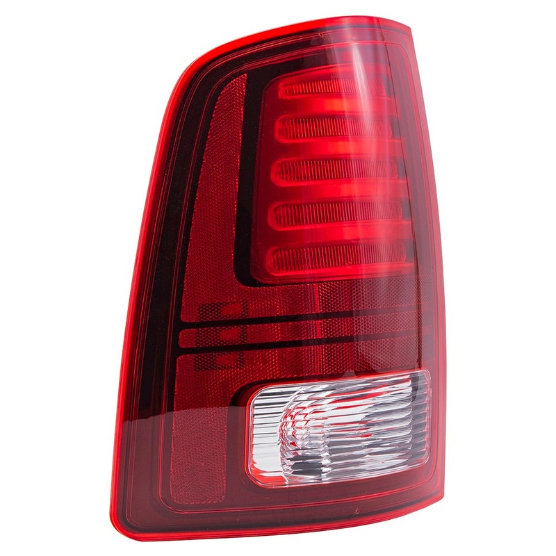 Brock Replacement Driver Left LED Combination Tail Light Assembly With Black Trim Compatible With 2013-2018 RAM Pickup 2019-2023 RAM 1500 Classic