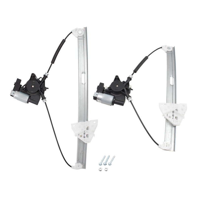 Brock Replacement Driver Side Front and Rear Power Window Regulators with Motor Compatible with 2007-2015 Mazda CX-9