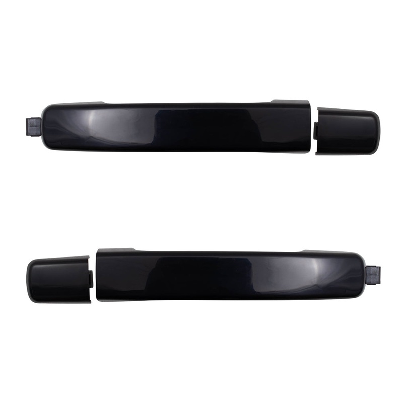 Brock Replacement Pair Outside Door Handles Front Compatible with 05-14 Frontier Truck