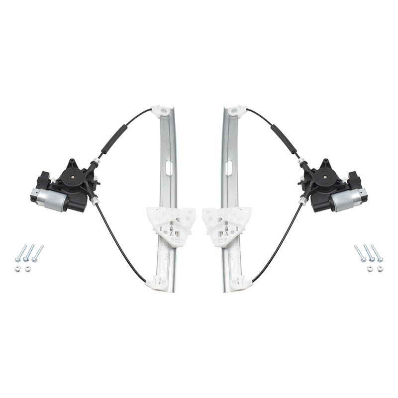 Brock Replacement Pair Set Rear Power Window Lift Regulators & Motors 2 Pin Connector Assemblies Compatible with 07-15 CX-9 TD1173590A TD1172590A