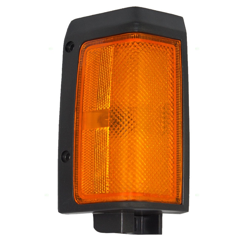 Brock Replacement Passengers Front Park Signal Side Marker Light Compatible with 86-87 Pickup Truck B618001G00