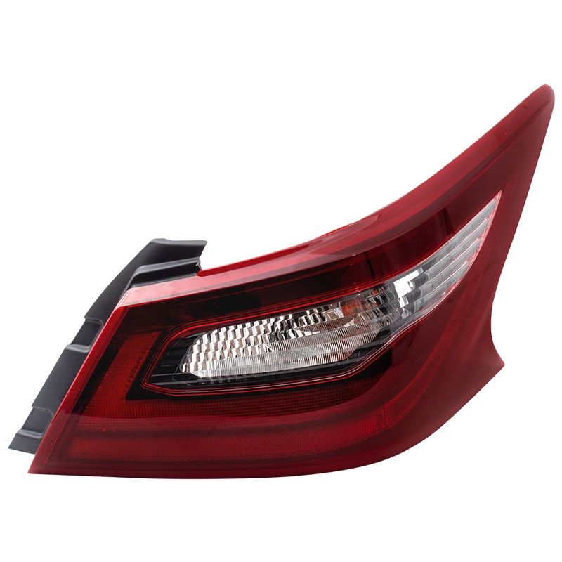 Brock Replacement Passengers Tail Light Quarter Panel Mounted Back Up Right Lamp w/ Smoke Lens Compatible with 2017-2018 Altima 265509HS1A NI2805111