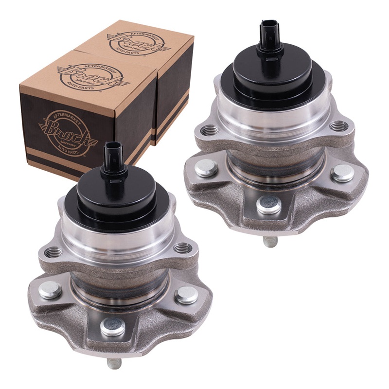 Brock Replacement Rear Set Hub Bearing Assemblies Compatible with 14-20 Highlander Front Wheel Drive