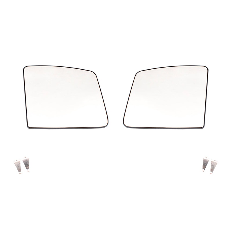 Brock Replacement Set Side Door Upper Mirror Glass with Bases Compatible with 2012-2019 NV1500 NV2500HD NV3500HD