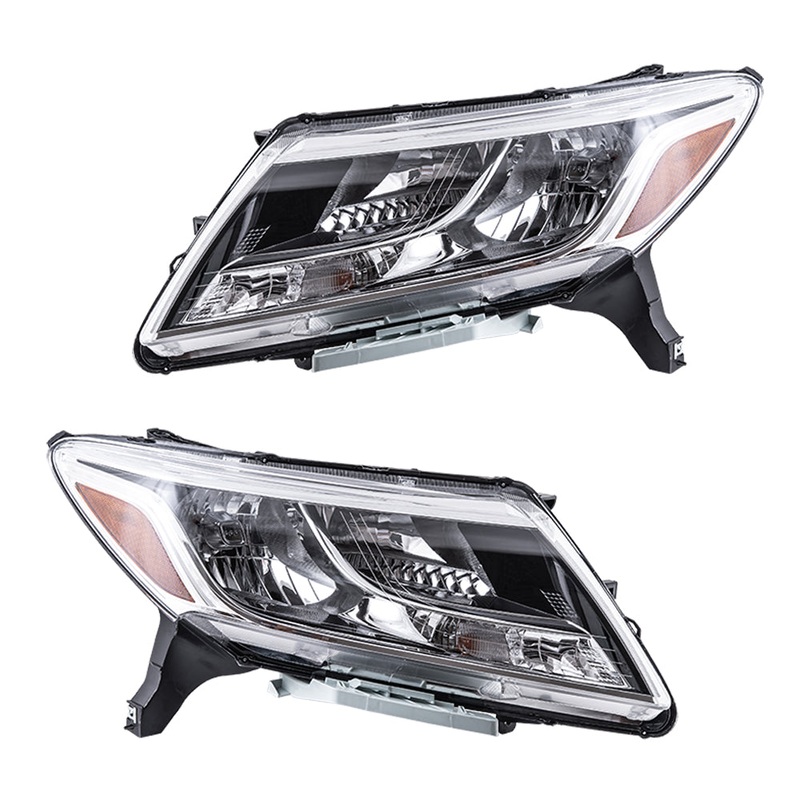 2013-2016 Nissan Pathfinder Halogen Combination Headlight Assembly Set CAPA Certified LH+RH 2014 Nissan Pathfinder Hybrid