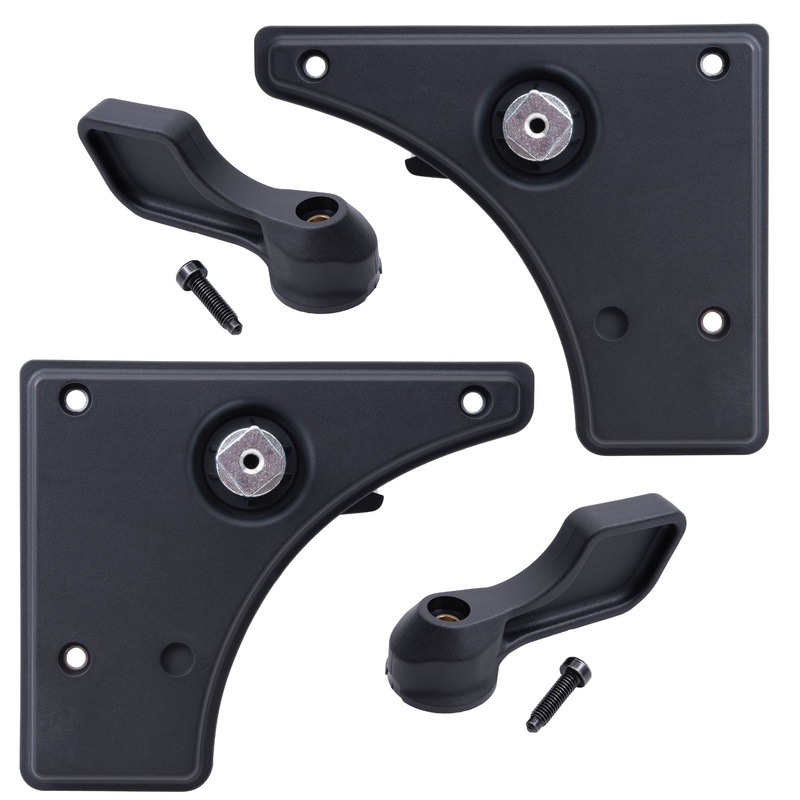 Brock Replacement Driver Left Passenger Right Inside Sliding Side Door Handle & Bezel 4 Piece Set Textured Black For 2014-2023 RAM Promaster