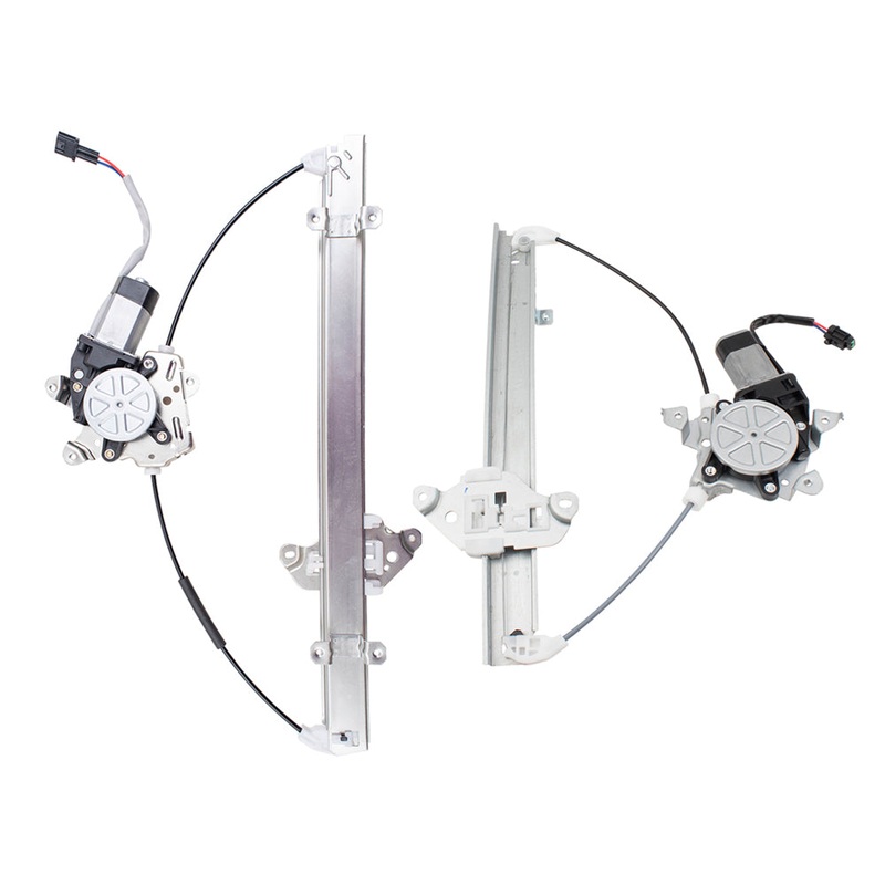 Brock Replacement Front and Rear Passenger Side Power Window Regulators with Motor Compatible with 2005-2010 Xterra Built to 04/2010