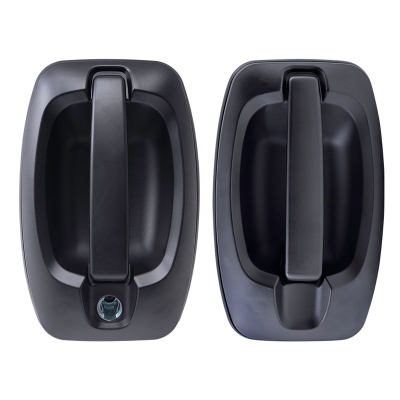 Brock Replacement Front Driver Left Passenger Right Outside Door Handle Set Textured Black For 2014-2023 RAM Promaster