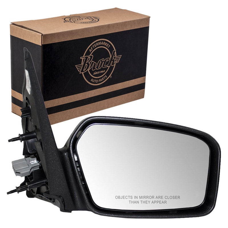 Passengers Power Side View Mirror Textured Base with Smooth Cover Replacement for 2006-2010 Fusion Milan 6E5Z17682A