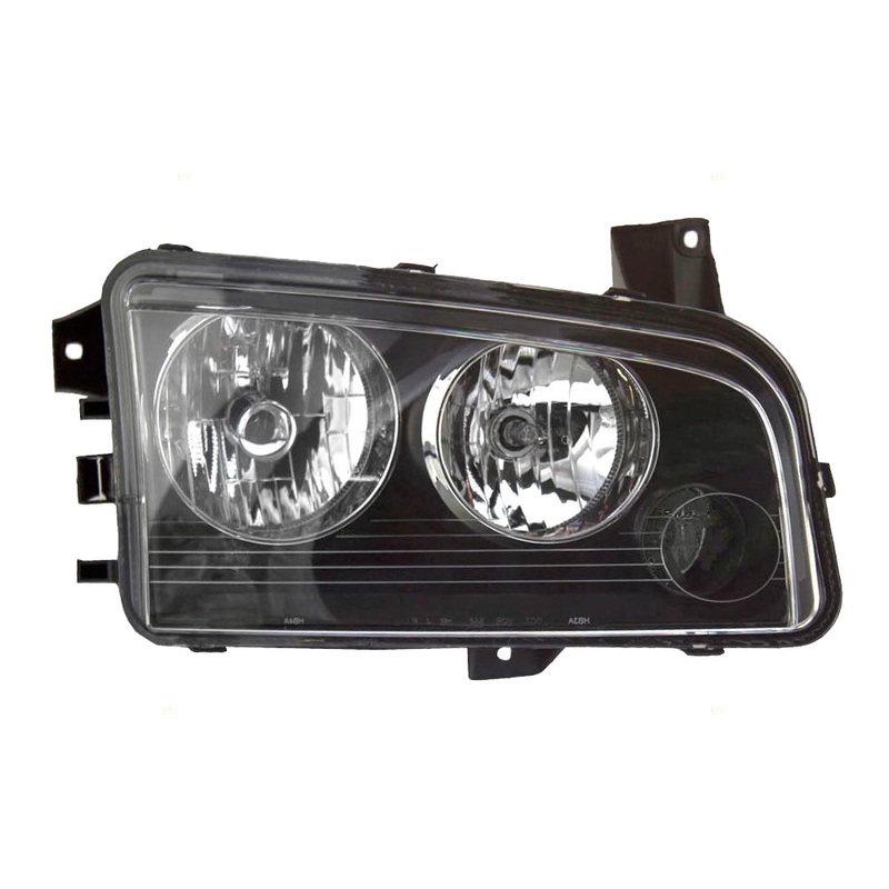 Brock Headlight Assembly for ’06-10 Dodge Charger Passengers Halogen Lens 4806164AJ