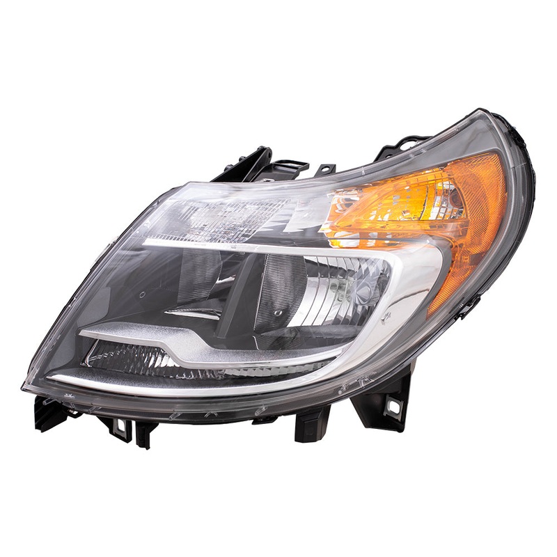 Brock Replacement Driver Halogen Headlight with Daytime Running Lights Compatible with 2014-2022 Promaster