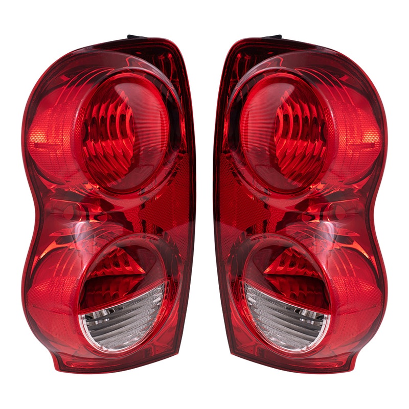 Brock Replacement Set Driver and Passenger Tail Lights Compatible with 2004-2009 Durango 5133169AI 5133168AI