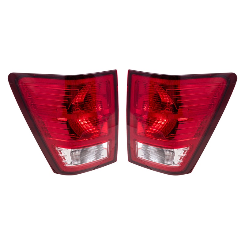 Brock Replacement Set Driver and Passenger Tail Lights Compatible with 2007-2010 Grand Cherokee 55079013AC 55079012AC