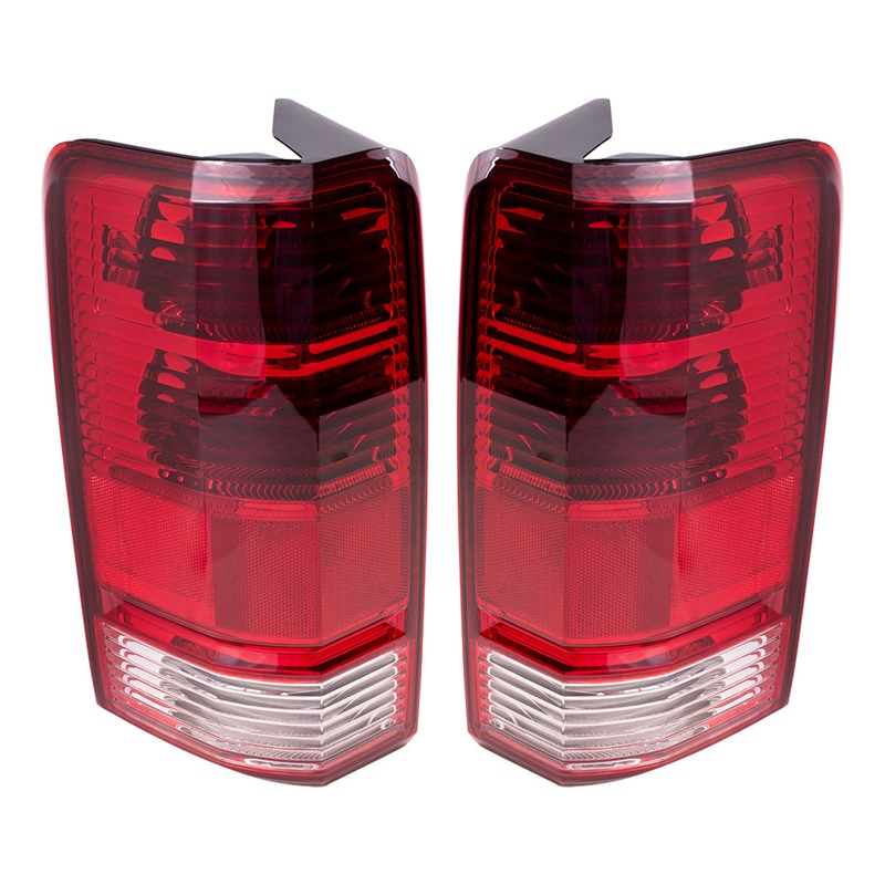 Brock Replacement Set Driver and Passenger Tail Lights Compatible with 2007-2011 Nitro 55157151AG 55157150AC