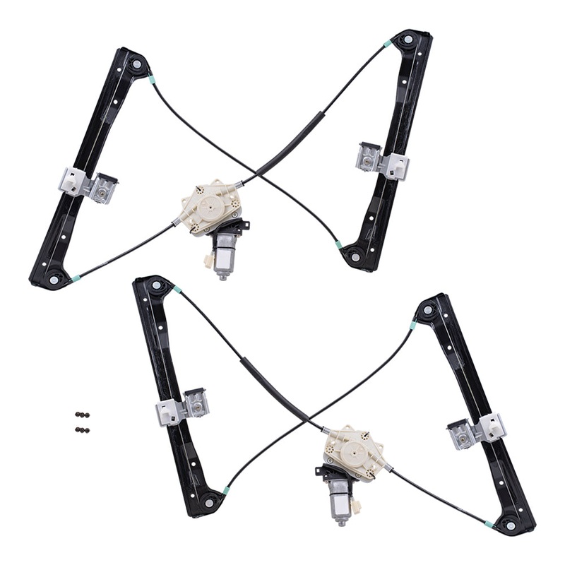Brock Replacement Driver and Passenger Front Power Window Lift Regulators & Motors Assemblies Compatible with 06-12 Fusion 06-11 Milan