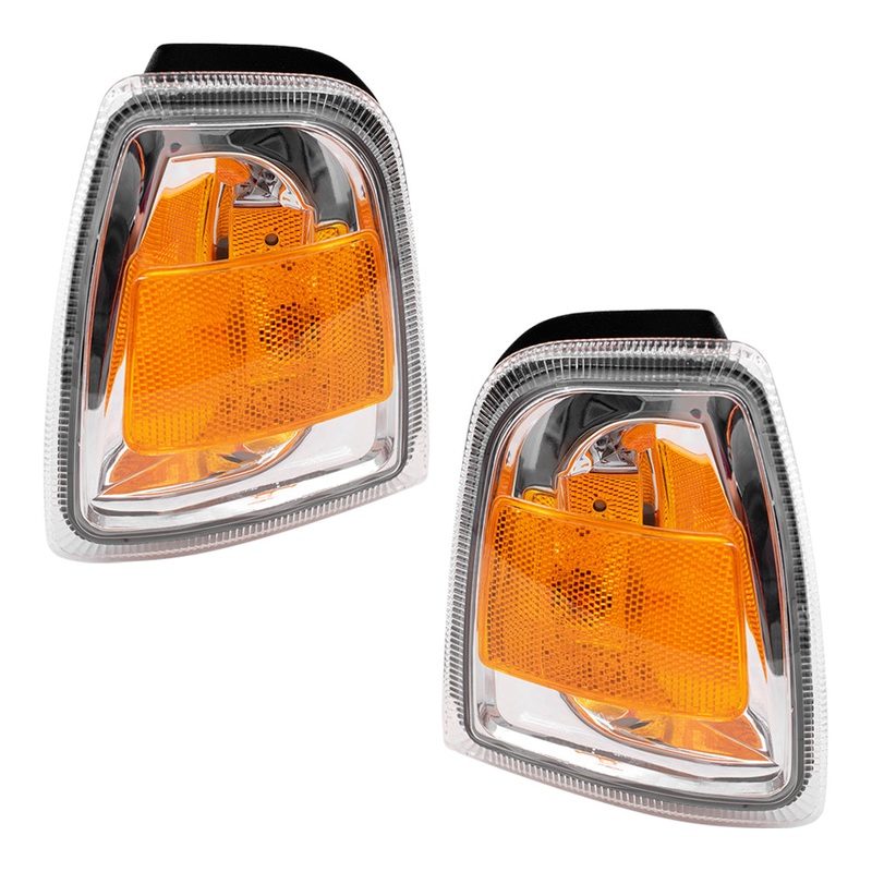 Brock Replacement Driver and Passenger Park Signal Corner Marker Lights Lamps Compatible with 2006-2011 Ranger Pickup Truck 6L5Z1 5A201 BA 6L5Z1 5A201 AA