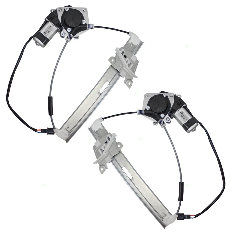 Brock Replacement Driver and Passenger Rear Power Window Lift Regulators with Motors Assemblies Compatible with 08-12 Escape Mariner 8L8Z 7827001 A 8L8Z 7827000 A