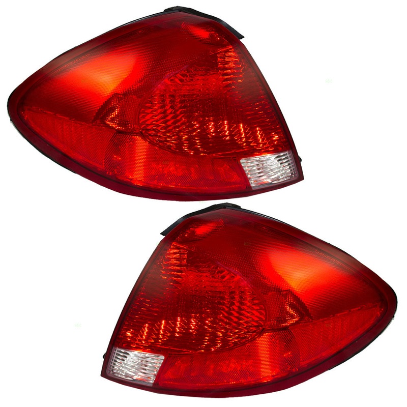 Brock Replacement Driver and Passenger Taillights Tail Lamps Compatible with 2000-2003 Taurus Sedan 3F1Z13405DA 3F1Z13404DA