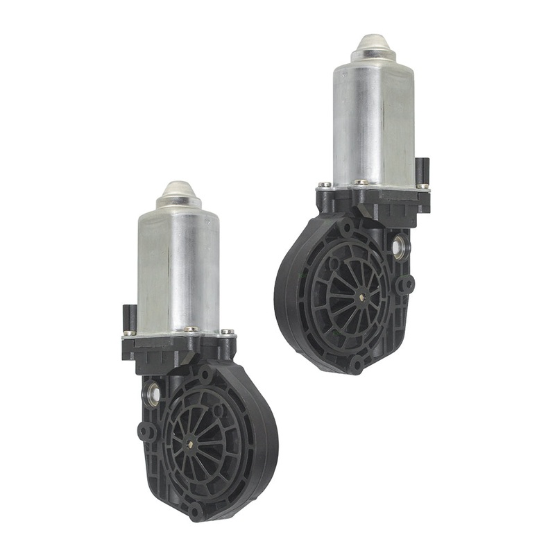 Brock Replacement Pair Set Front Power Window Regulator Motors Compatible with 2000-2010 Super Duty Pickup Truck