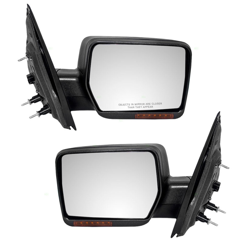 Driver and Passenger Power Side View Mirrors Heated Signal Replacement for 2004-2006 F150 Pickup Truck 6L3Z17683CA 6L3Z17682CA